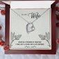 Forever Love Necklace For Wife with On Demand Message Card