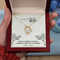 Forever Love Necklace For Wife with On Demand Message Card