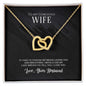 Interlocking Hearts Necklace For Wife (Yellow & White Gold Variants)