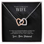 Interlocking Hearts Necklace For Wife (Yellow & White Gold Variants)