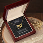 Interlocking Hearts Necklace For Wife (Yellow & White Gold Variants)