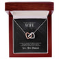 Interlocking Hearts Necklace For Wife (Yellow & White Gold Variants)
