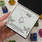 Forever Love Necklace For Wife with On Demand Message Card