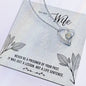 Forever Love Necklace For Wife with On Demand Message Card