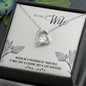 Forever Love Necklace For Wife with On Demand Message Card