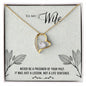 Forever Love Necklace For Wife with On Demand Message Card