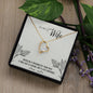 Forever Love Necklace For Wife with On Demand Message Card