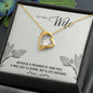 Forever Love Necklace For Wife with On Demand Message Card